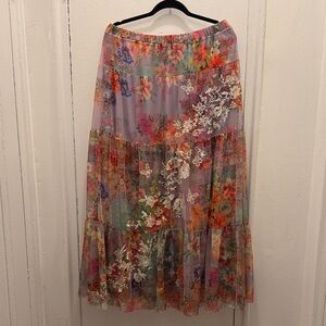 Johnny Was Asteria Mesh Maxi Skirt